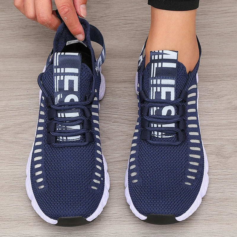 Women's Sports Shoes Mesh Lightweight Soft Sole Jogging Strap Breathable