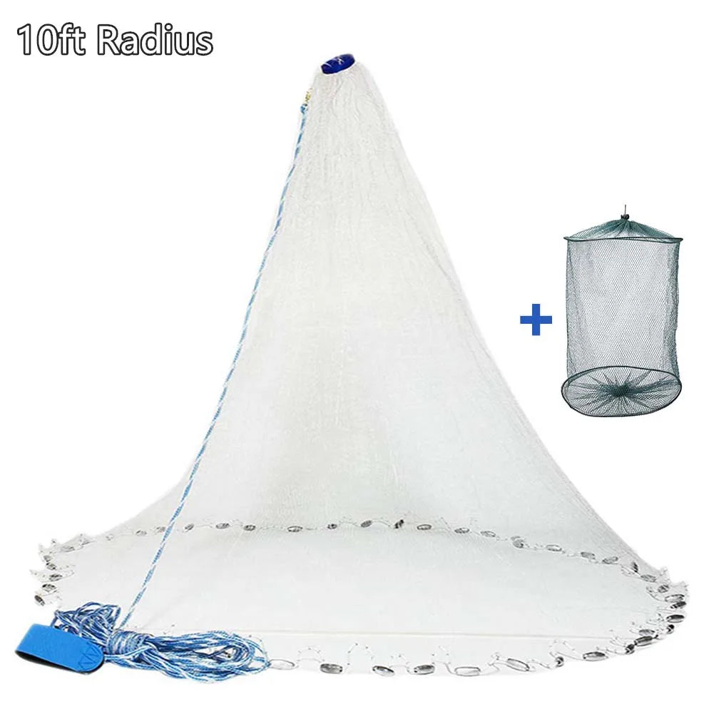 American Saltwater Fishing Cast Net for Bait Trap