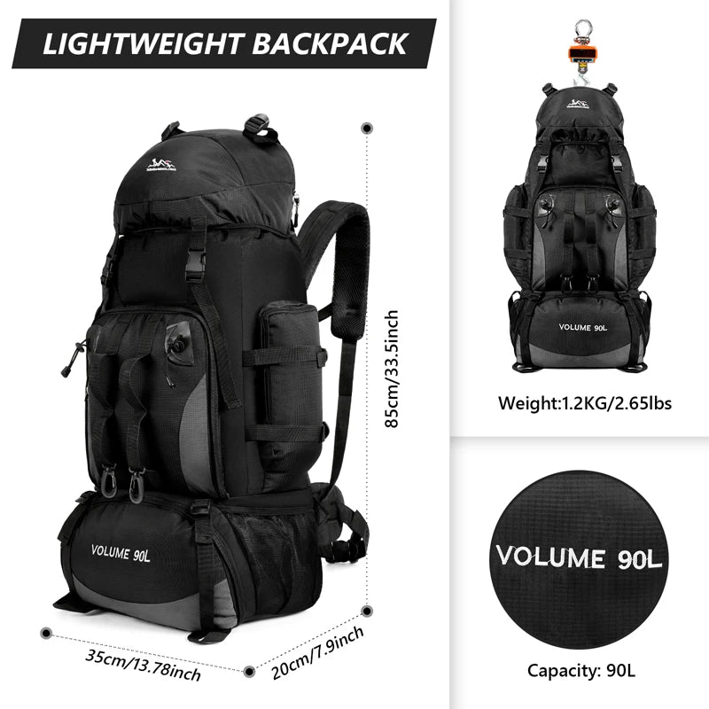Waterproof Hiking Camping Backpack Trekking Bag