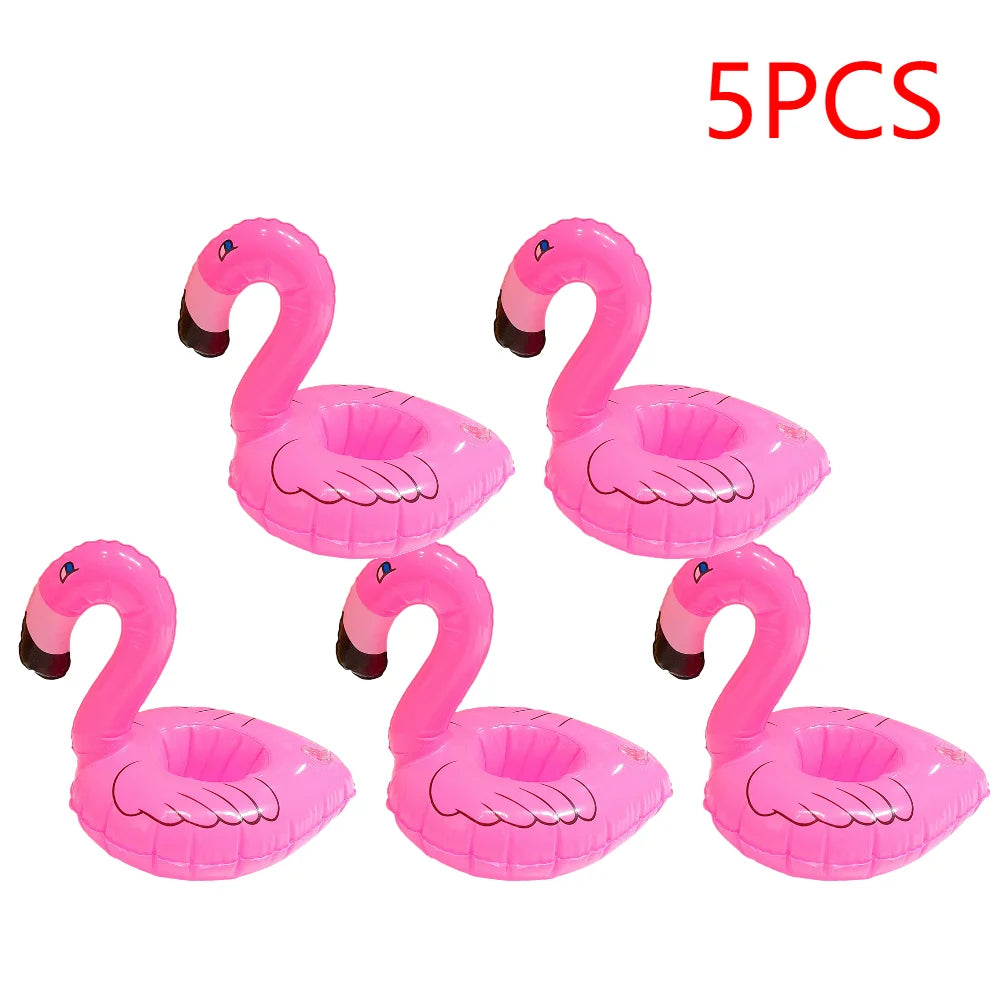1-50PCS Water Coasters Floating Inflatable Cup Holder