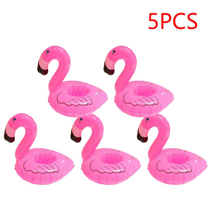 1-50PCS Water Coasters Floating Inflatable Cup Holder