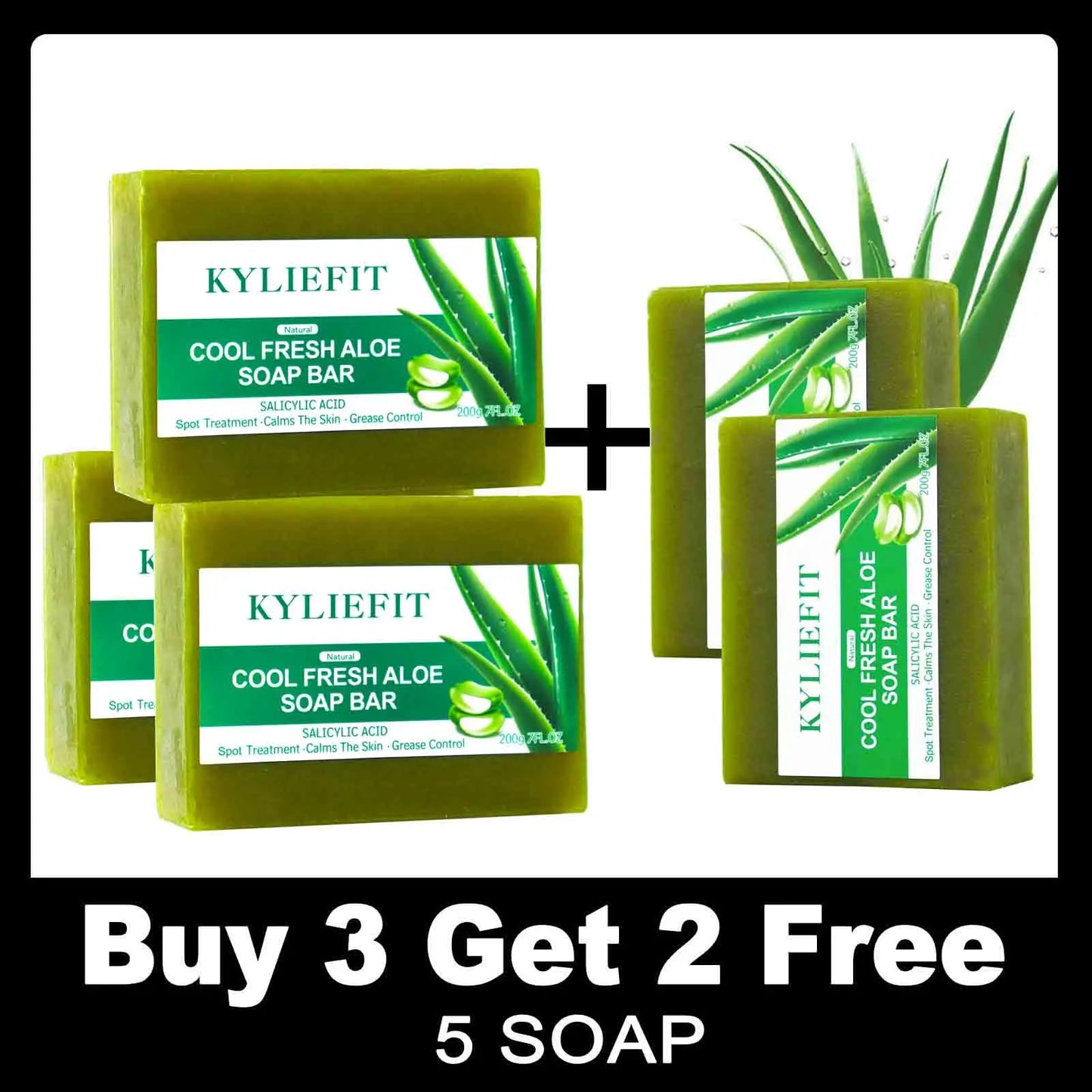 AILKE Aloe Vera Whitening Soap, Remove Acne
