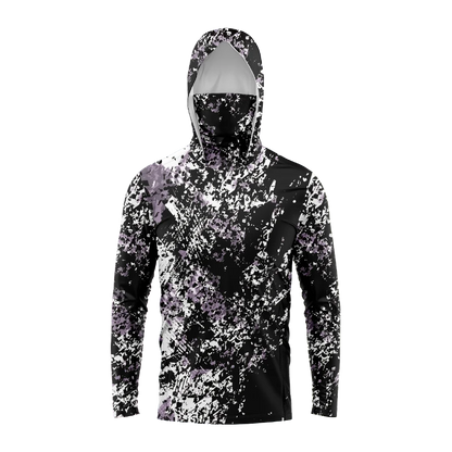 Men Hood Fishing Shirt long sleeve fishing t shirt uv protection