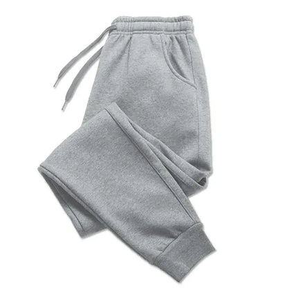 Fleece Sweatpants Men Running Jogger Sports Gym