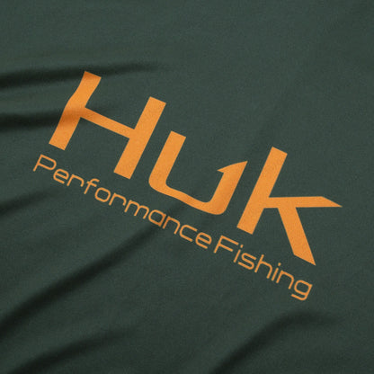 HUK UPF 50+ Long Sleeve Hooded Face Cover Fishing Shirts