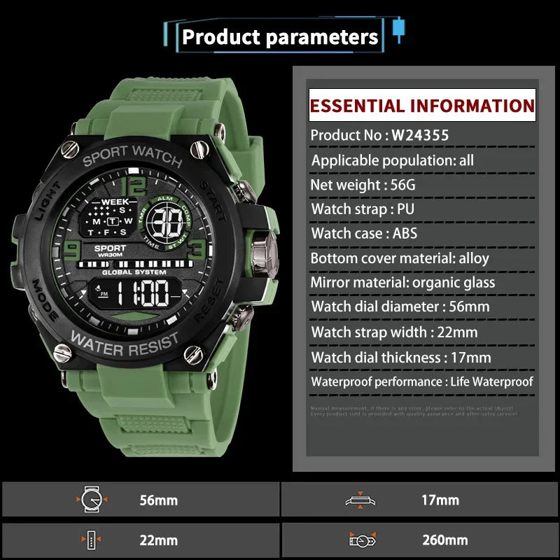 Top Luxury Electronic Watch for Man Outdoor Sport Watch