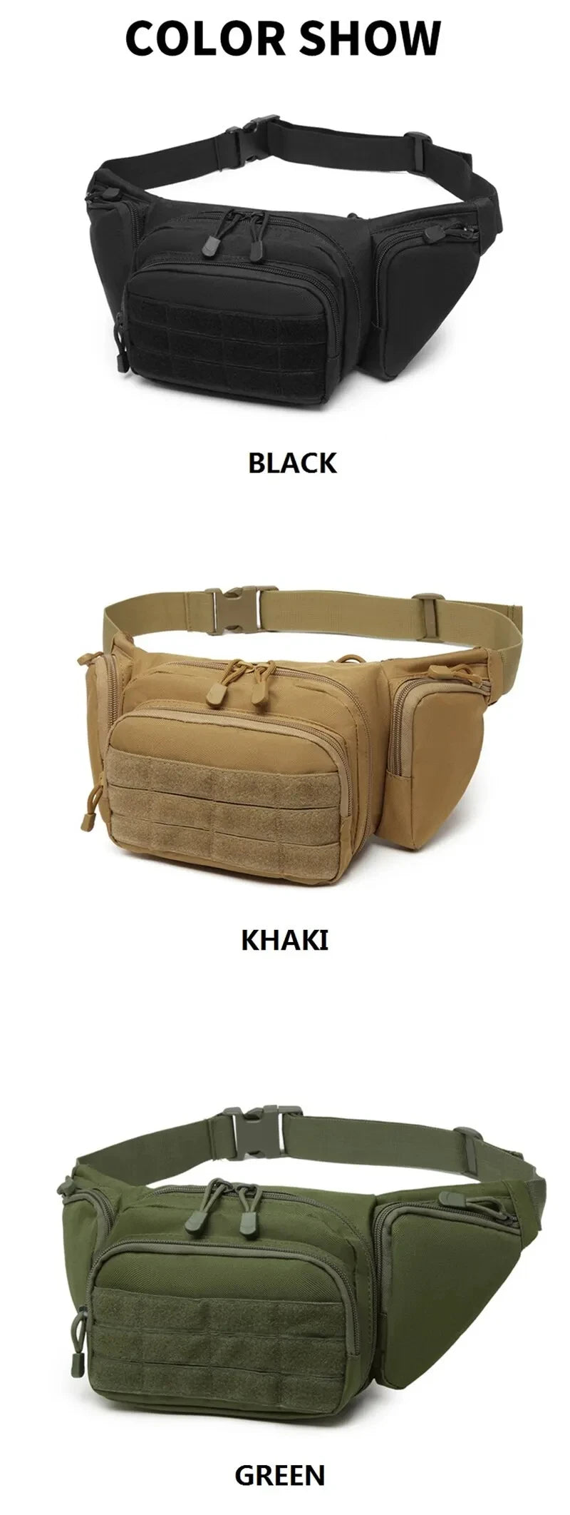 Tactical Waist Pack Nylon Bodypack Hiking Phone Pouch