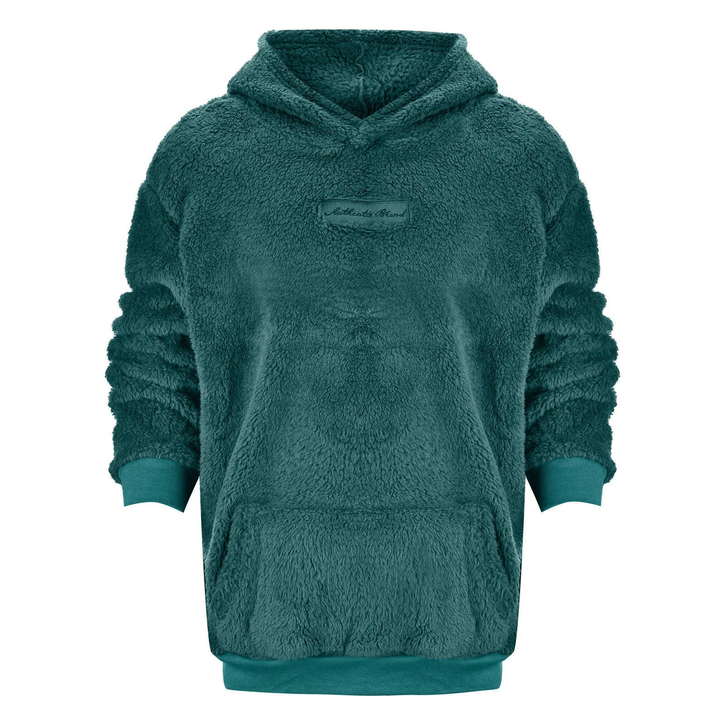 Men's Autumn Plush Hoodies Fuzzy Fleece Comfy