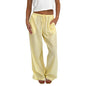 Women Loose Fit Pants with Drawstring Waist