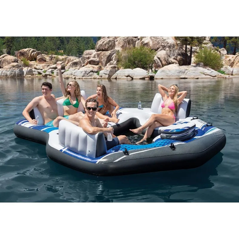 Intex Blue Tropic Inflatable 5 Person Raft or Swimming Pool