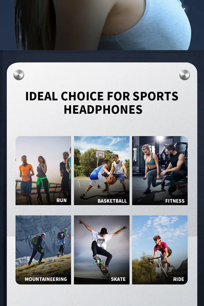 Real Bone Conduction Sport Headphone Wireless Earphone
