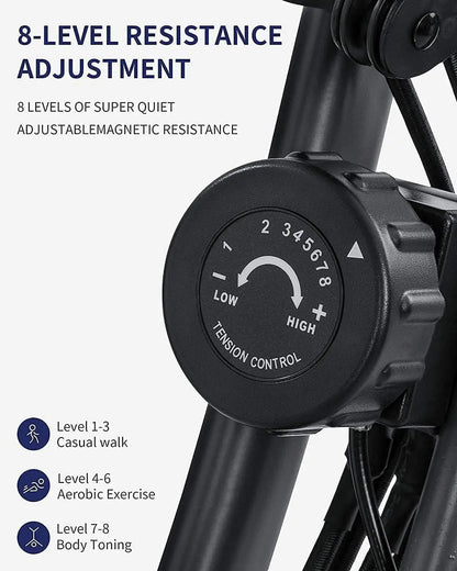Exercise Bike Folding Magnetic Upright Stationary Bike