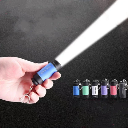 Led micro pocket flashlight portable USB rechargeable