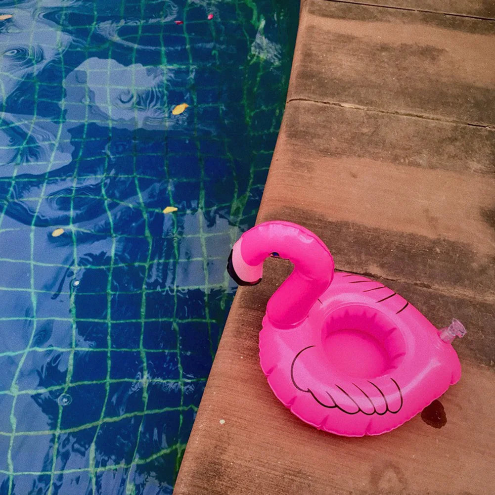 1-50PCS Water Coasters Floating Inflatable Cup Holder