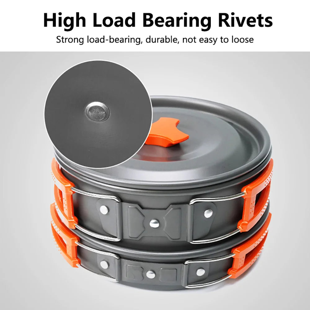 Camping Cooking set Camping Cookware Travel Tableware