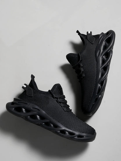 Men Sports Running Black Jogging Shoes Casual Sneakers