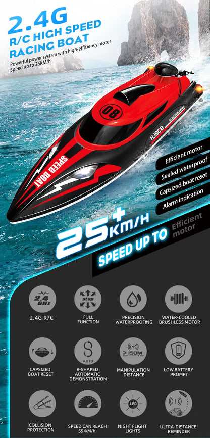 RC Battery Boat 2.4Ghz 25km/h High-Speed Remote Control Racing