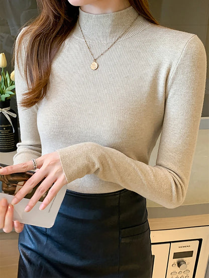 Turtleneck Sweater Women Fashion 2024