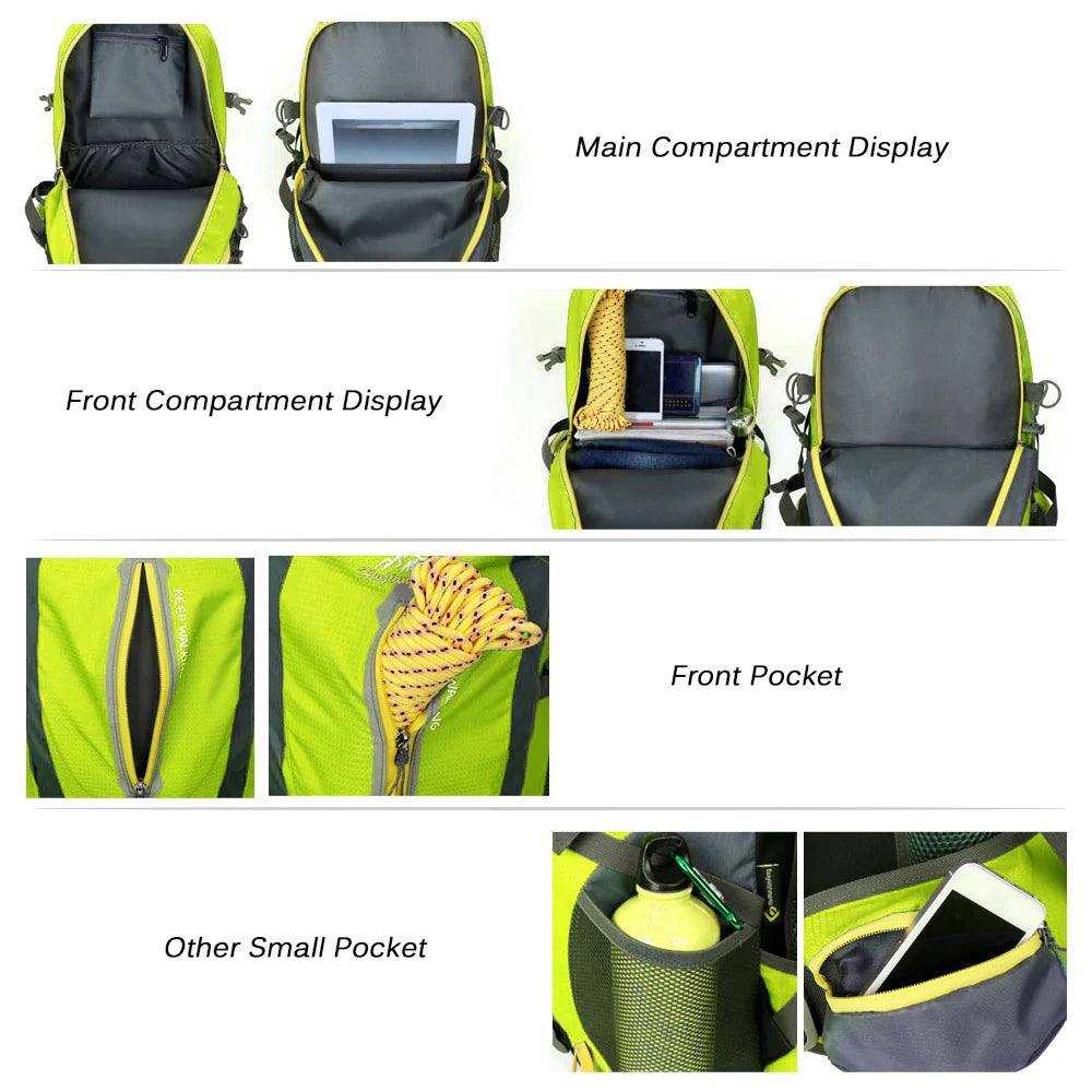 Water Resistant Travel Backpack Camping Hiking Laptop Daypack