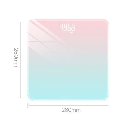Gradient Color Intelligent LCD Electronic Scale Digital Display Glass Weight Scale