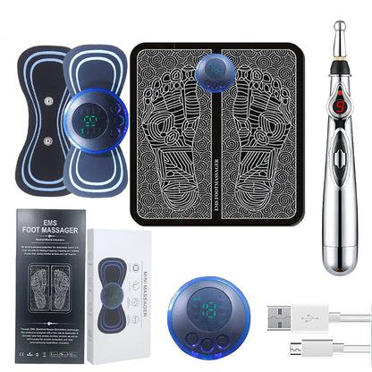 Portable Massage Foot Pad Massage Patch Massage Pen Cervical Neck