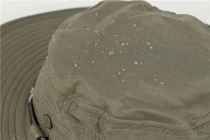 Summer Men Bucket Hat Outdoor UV Protection