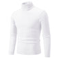 New Men's High Neck Sweater Solid Color Pullover