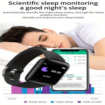 Smart Watch 116Plus D13 Y68 Sport Wristband Running Fitness Monitor