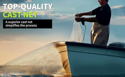 American Saltwater Fishing Cast Net for Bait Trap