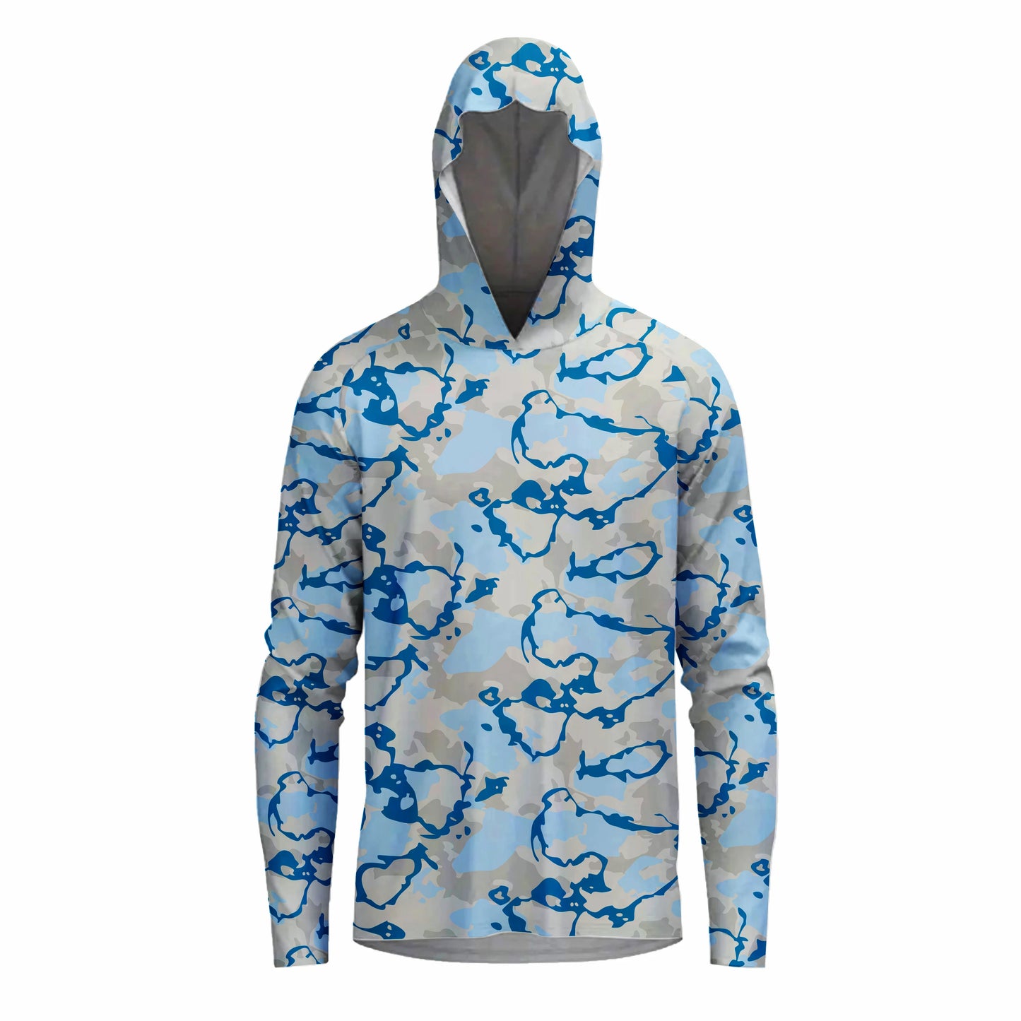 Fishing Shirts Men Sun Protection Hoodie Mask All-in-one