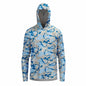 Fishing Shirts Men Sun Protection Hoodie Mask All-in-one
