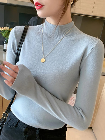 Turtleneck Sweater Women Fashion 2024