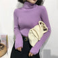 Autumn Winter Thick Sweater Women Knitted Ribbed