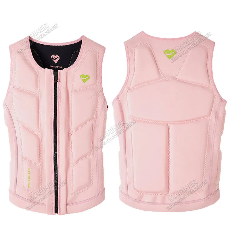 Premium Elastic Neoprene Impact Vest wake surfing Comp Vest