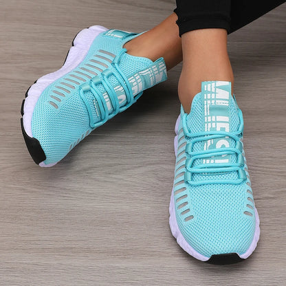 Women's Sports Shoes Mesh Lightweight Soft Sole Jogging Strap Breathable