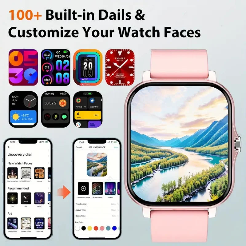 2025 New Smart Watch Bluetooth Talking Blood Oxygen/Blood Pressure Monitor Smart Watch