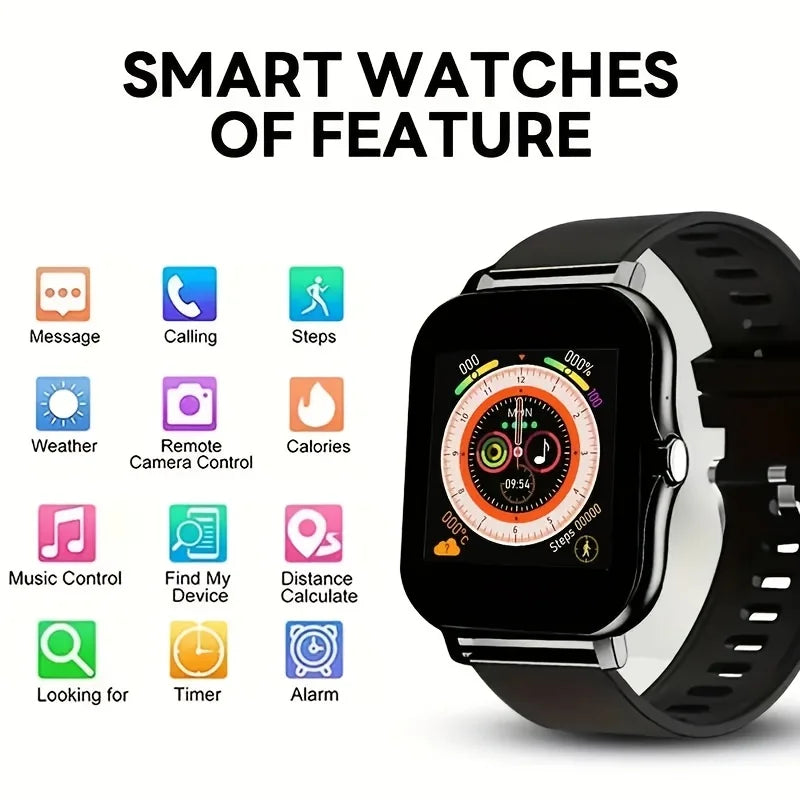 2025 New Bluetooth Answer Call Smart Watch Men Touch Call Fitness Tracker