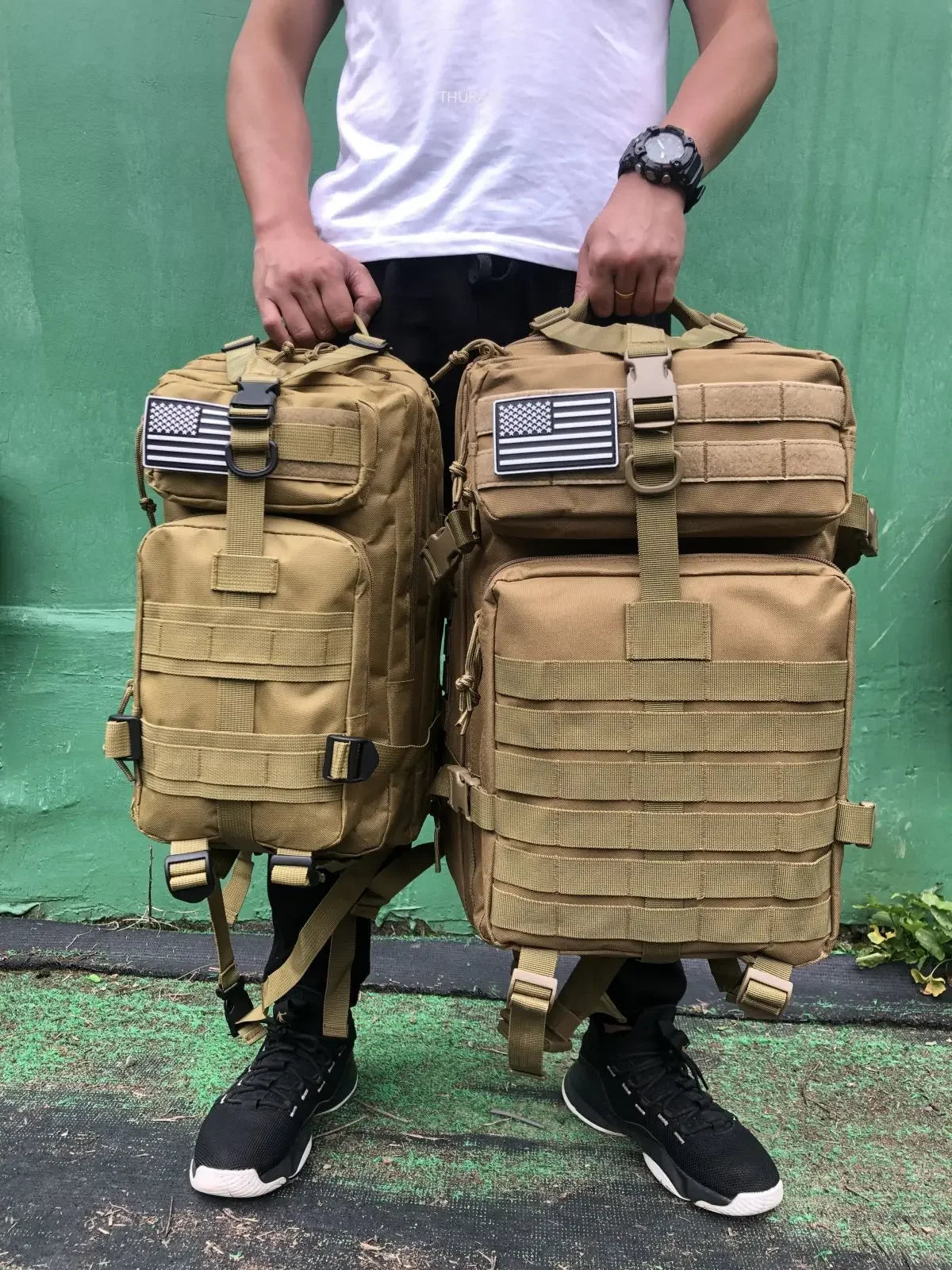 Nylon Waterproof Trekking Fishing Hunting Bag Backpack