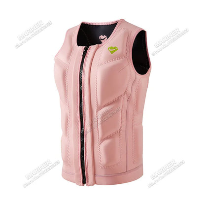 Premium Elastic Neoprene Impact Vest wake surfing Comp Vest