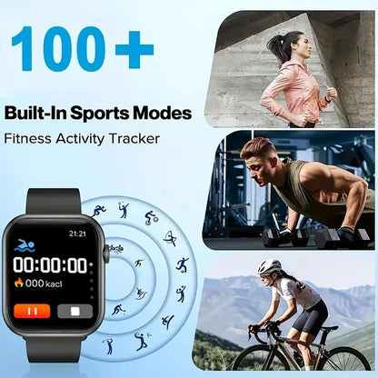 2025 New Smartwatch For Men Android IOS Phone 1.73" Screen Bluetooth