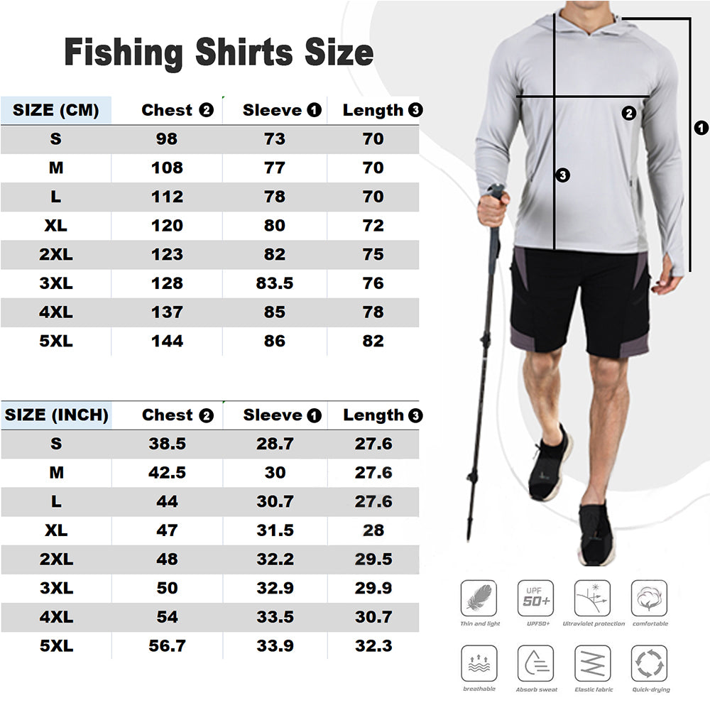 New Fishing Hooded Shirts Outdoor Sport Quick Dry