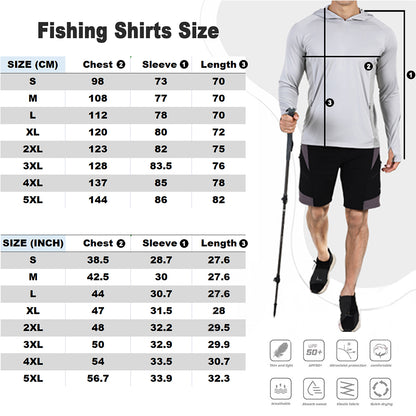 New Fishing Hooded Shirts Outdoor Sport Quick Dry
