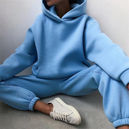 Women's Tracksuit Autumn Fashion Warm Hoodie Sweatshirts