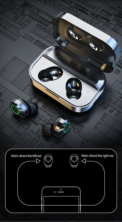 NES TWS Wireless Bluetooth Earphones Sport Stereo