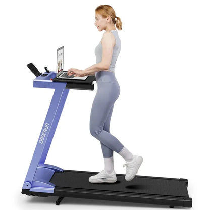 Deerrun 3.0Horerpower 7.5 MPH Folding Treadmills for Home with Incline Foldable Treadmill for Home Small Spaces with Handles