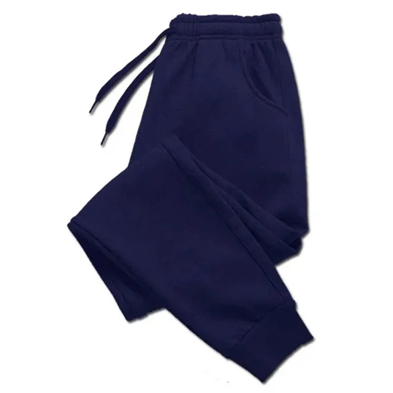 Fleece Sweatpants Men Running Jogger Sports Gym