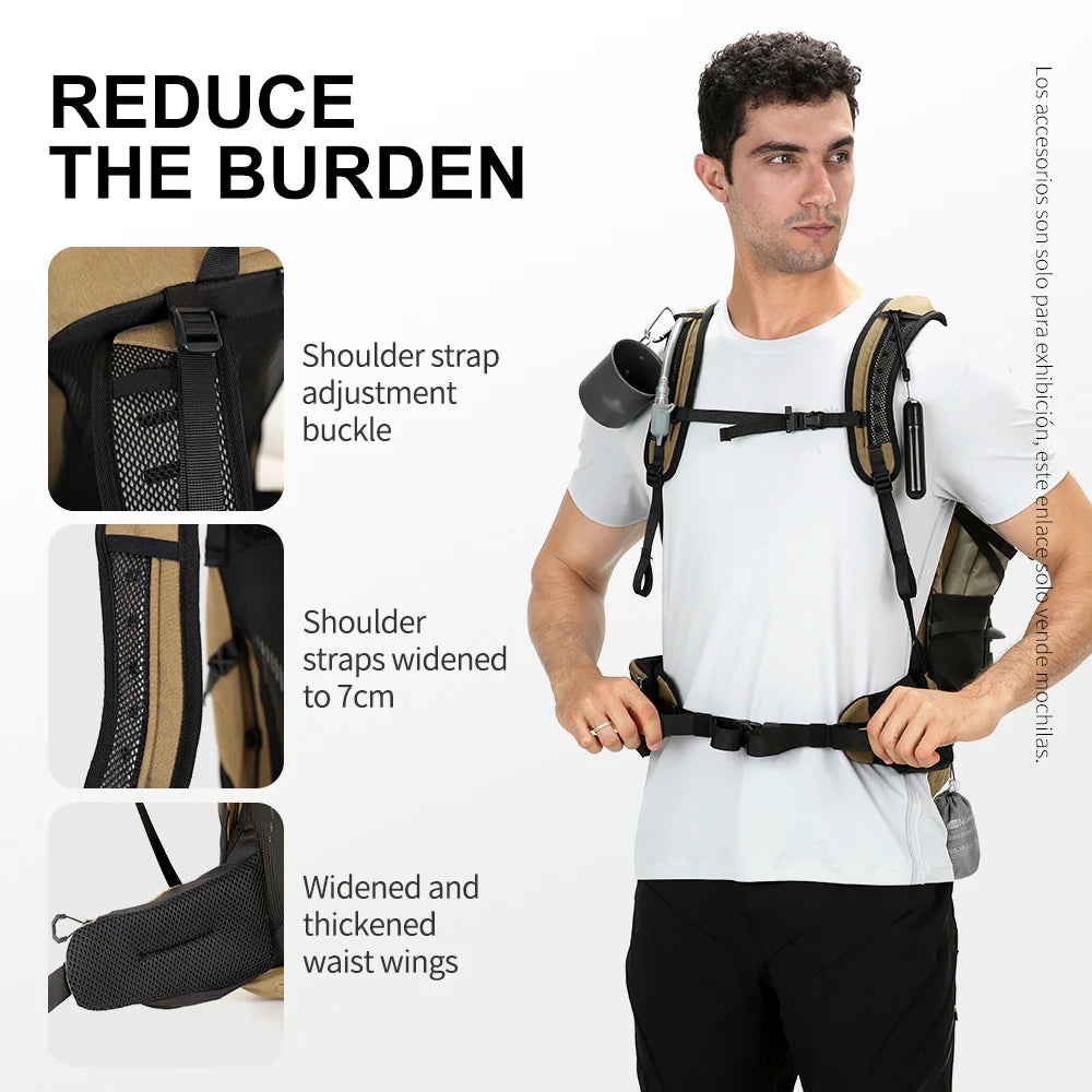 Mountaineering backpack 35 liters men's and women's outdoor sports bag