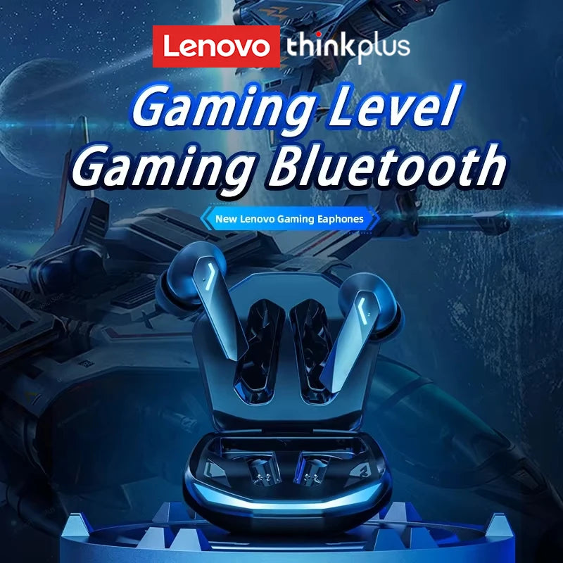 Lenovo GM2Pro Wireless Bluetooth Headset LED Light Waterproof Noise Cancelling Earbuds