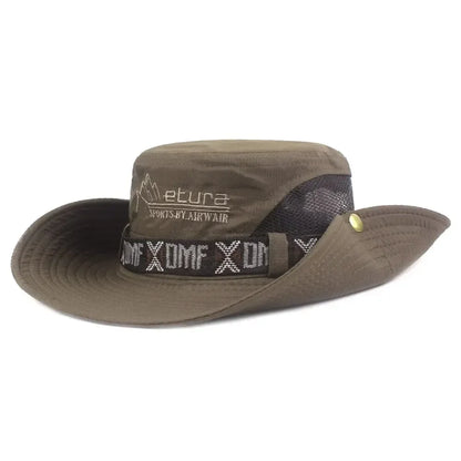 Summer Men Bucket Hat Outdoor UV Protection
