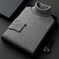 Sweatwear Mens Anti-pilling High Quality Knitted Turtleneck Sweater